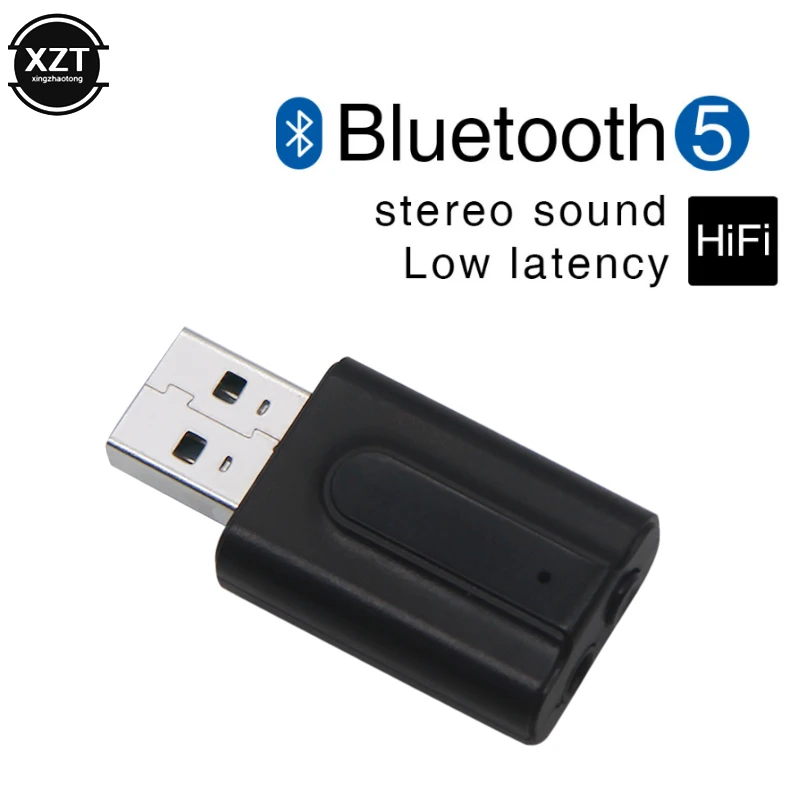 Включающим в себя гарнитуру блютус и флеш-накопитель USB передатчик Bluetooth 5,0 получать передачи 2-в-1 ТВ компьютер Беспроводной аудио Bluetooth