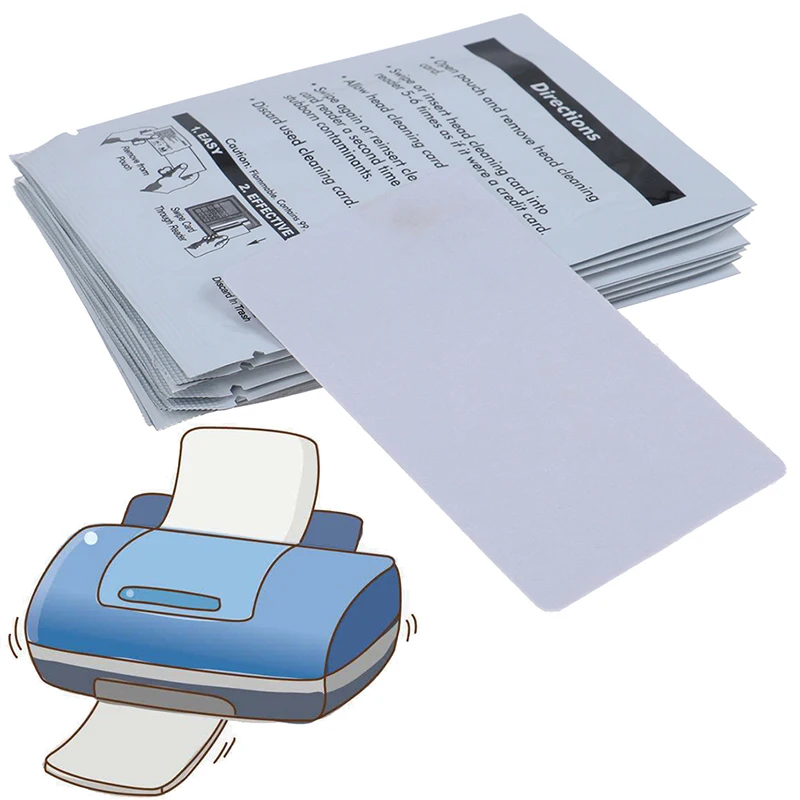 5/10 pcs saturated cleaning card for PVC card printers, EFTPOS, card readers, ATM, POS