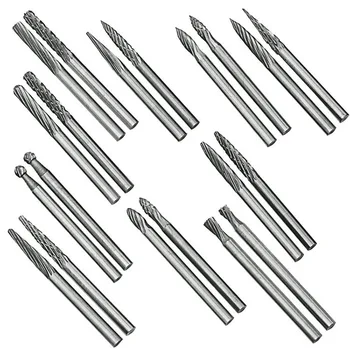 

20psc Tungsten Steel Carbide Rotary Burrs Die Grinder Drill Bit Tool 3mm +box