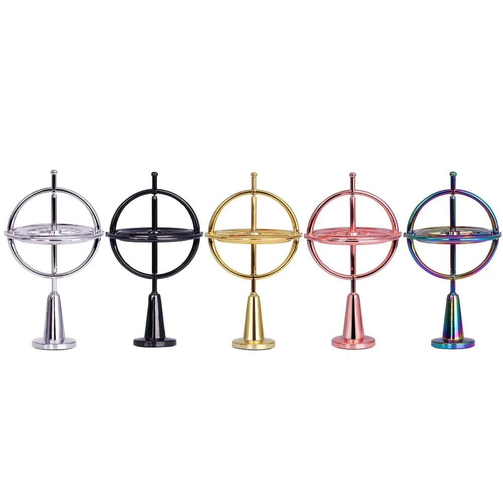 Creative Scientific Educational Metal Finger Gyroscope Gyro Top Pressure Relieve Classic Toy Traditional Learning Toy For Kids (3)