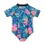 Wishere One-piece Printed Bikini Cute Baby Girls' Swimwear Short Sleeves Infant Swimming Suit Sun Protection Swimsuit for Kids