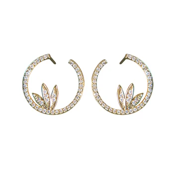 

Fashion Earrings 2020 half round Earrings For Women Hanging Earrings Earing Modern Ear Studs Female Jewelry