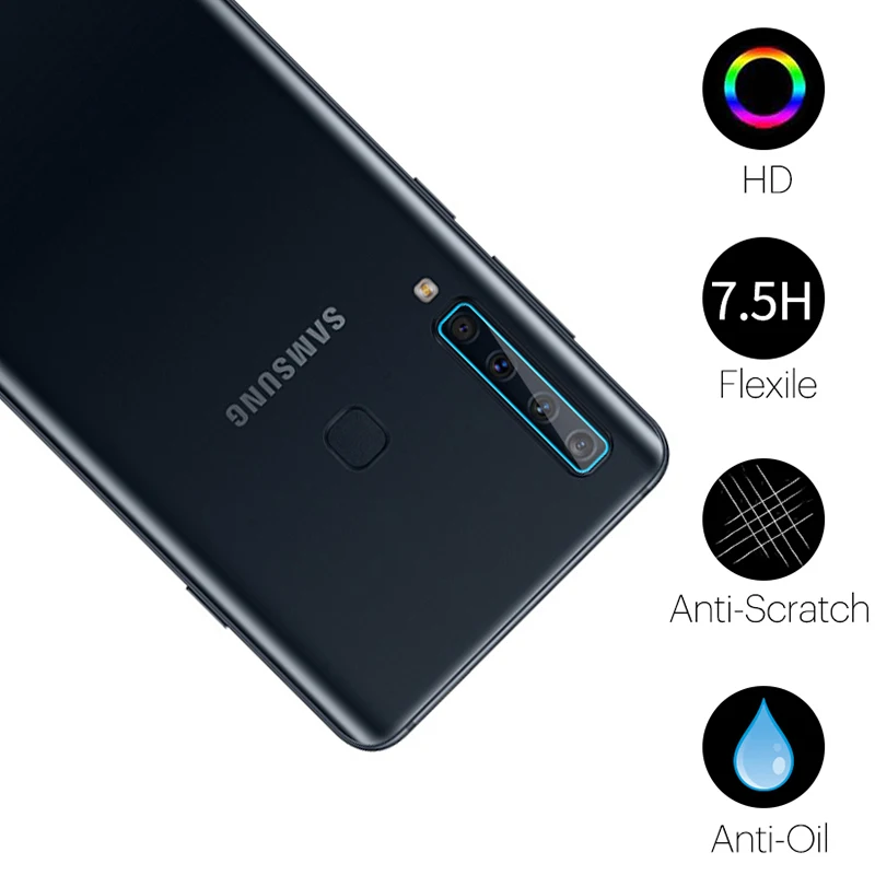 Защитное стекло для объектива камеры 9D Samsung A70 A50 A30 A20 Защитная пленка Galaxy A90 A80 A60 A40