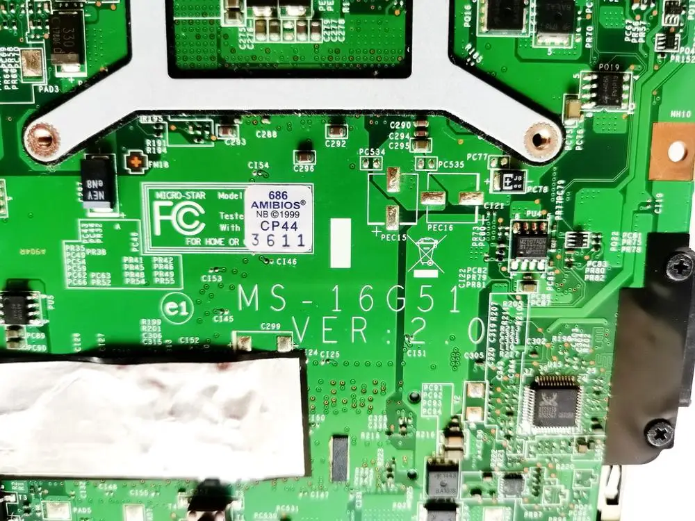 Original para Msi Portátil Placa-mãe Ver2.0 N12e-ge2-b-a1 Testado Bom Frete Grátis Ge620 Ms-16g51 Gt555m - Imagem 3
