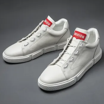 

2019 New men's casual shoes spring summer Korean version of the trend student shoes white Light Comfoetable men shoes U2-04
