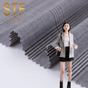 

2019 New Fashion Plaid Men and Women Suit Fabric Overalls Uniform Suit Suit Fabric Factory Outlet