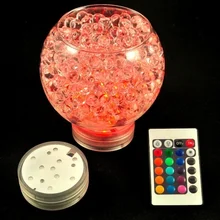 1 шт. светодиодный погружной светильник для кальяна с цветами, водонепроницаемая лампа для украшения свадебной вечеринки, аксессуары для кальяна