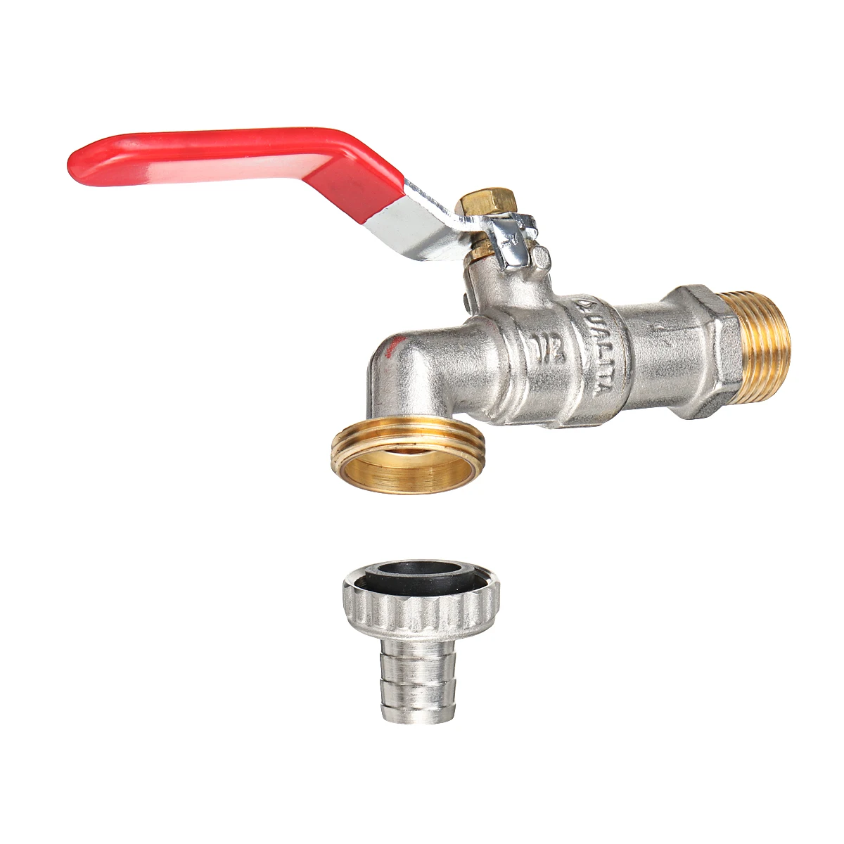 

Outside Garden Tap Faucet Easy Quarter Turn Off/ On 1/2 Inch Lever Home Garden Water Supply Manual Long Handle Faucet Durable