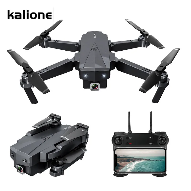 Kalione SG107 мини-Дрон 4K WIFI FPV камера RC Квадрокоптер оптический поток двойная