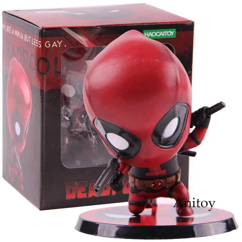 G with colorful box Marvel Comics Дэдпул мини яйцо атака серии Верховая езда Q версия ПВХ Dead Pool фигурка Коллекционная модель игрушки куклы - Цвет: G with colorful box