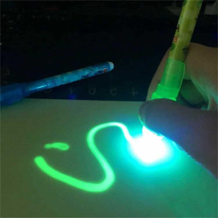 Magic Drawing Board Night Light Fluorescence Color Early Writing Graffiti Painting Set Kids Craft and Art Toys For Children Gift