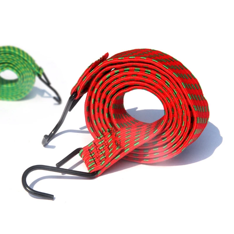 

Motorcycle luggage belt Random Color elastic rope strong mooring Motorcycle parts accessories elastic rope strap with 2 hooks