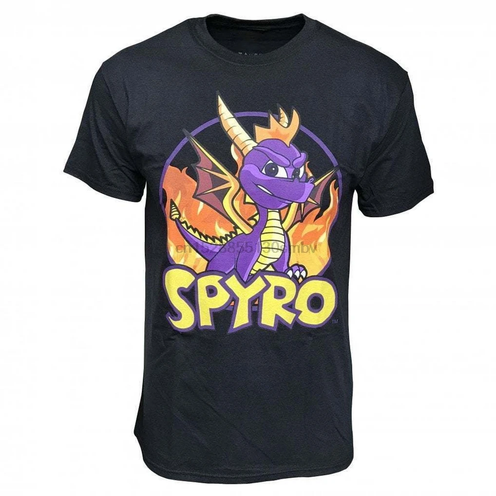Мужская футболка s Spyro The Dragon Лицензированная ретро пожарная игровая новый