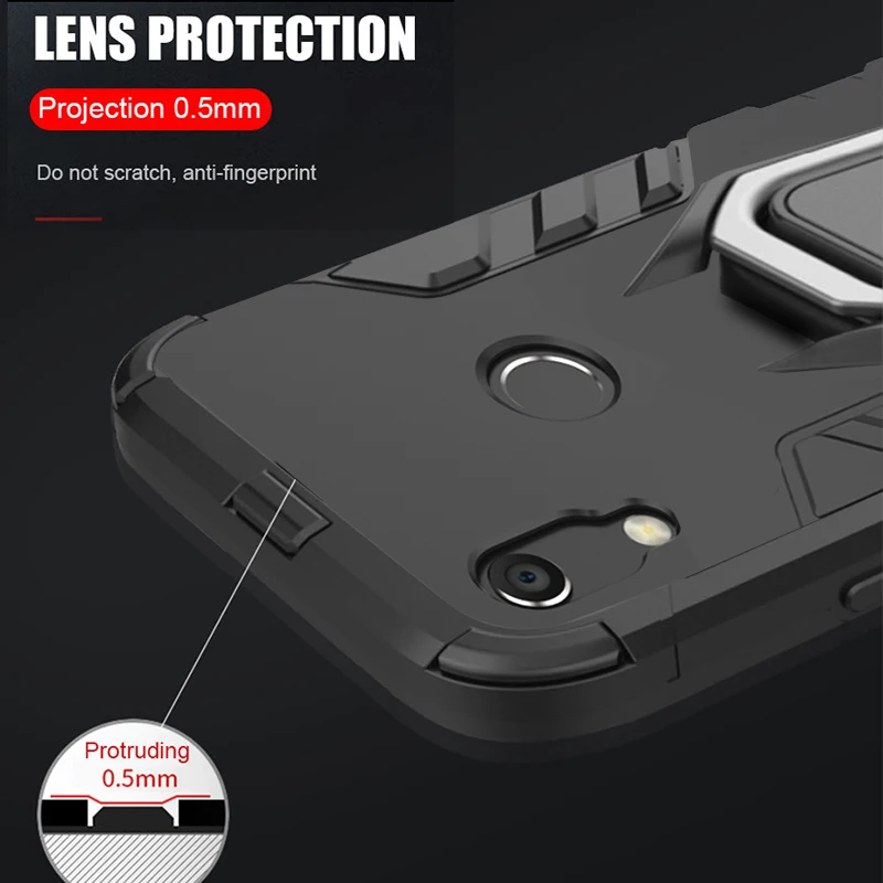 Armor Ring Magnetic Car Hold Shockproof Phone Cover
