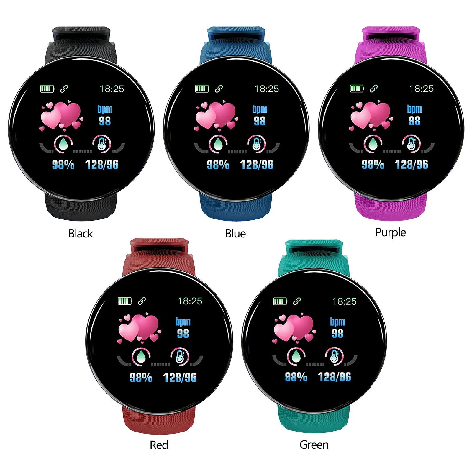 Smart Watch Fitness Tracker Watches Watch Heart Rate Monitor, IP65 Waterproof Digital Watch with Step Calories Sleep Tracker