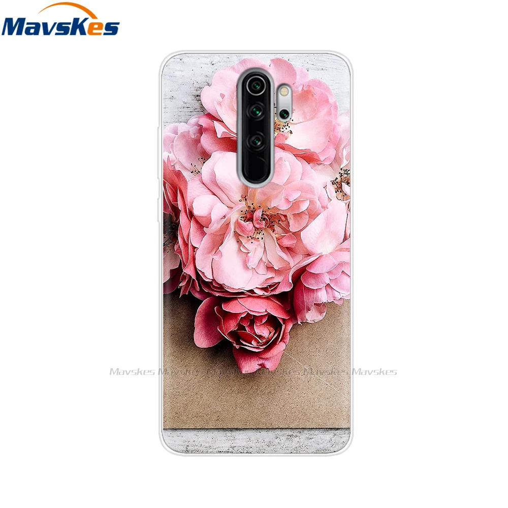 Phone Case for Xiaomi Redmi Note 8 Pro Case Silicone Painting Soft TPU for Xiaomi Redmi Note 8 Cases Fundas Coque Flower Cartoon xiaomi leather case glass Cases For Xiaomi