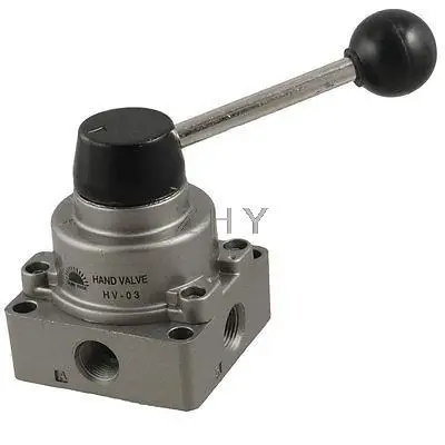

Pneumatic 3 Positions 4 Ports Air Hand Switching Valve PT 3/8