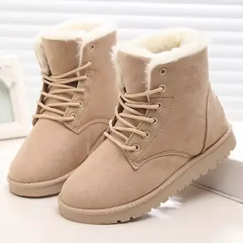 

2020 Snow Boots Waterproof Ankle Boots For Women Boots Female Winter Shoes Women Booties Plush Warm Women Winter Boots Mujer