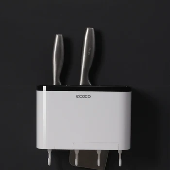 

Tableware Spoon Knife Towel Rack Kitchen Storage Chopsticks Tube Wall-mounted Drain Holder with Hooks Multifunction Accessories