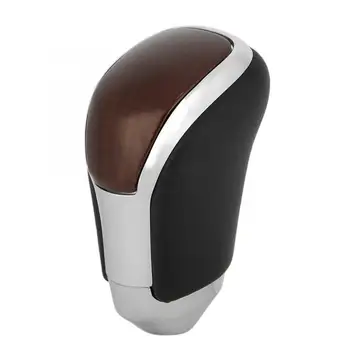 

Car Styling Gear Shift Knob Head Faux Leather Peach Wood Refitting Fit for Toyota Crown / Innova / Venza for Lexus ES300 GS300