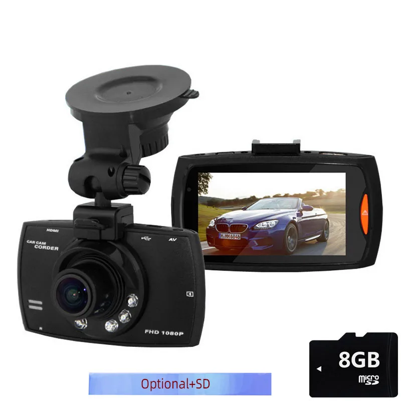 Автомобильный видеорегистратор H300 2 7 1080P угол обзора 120 градусов запись в