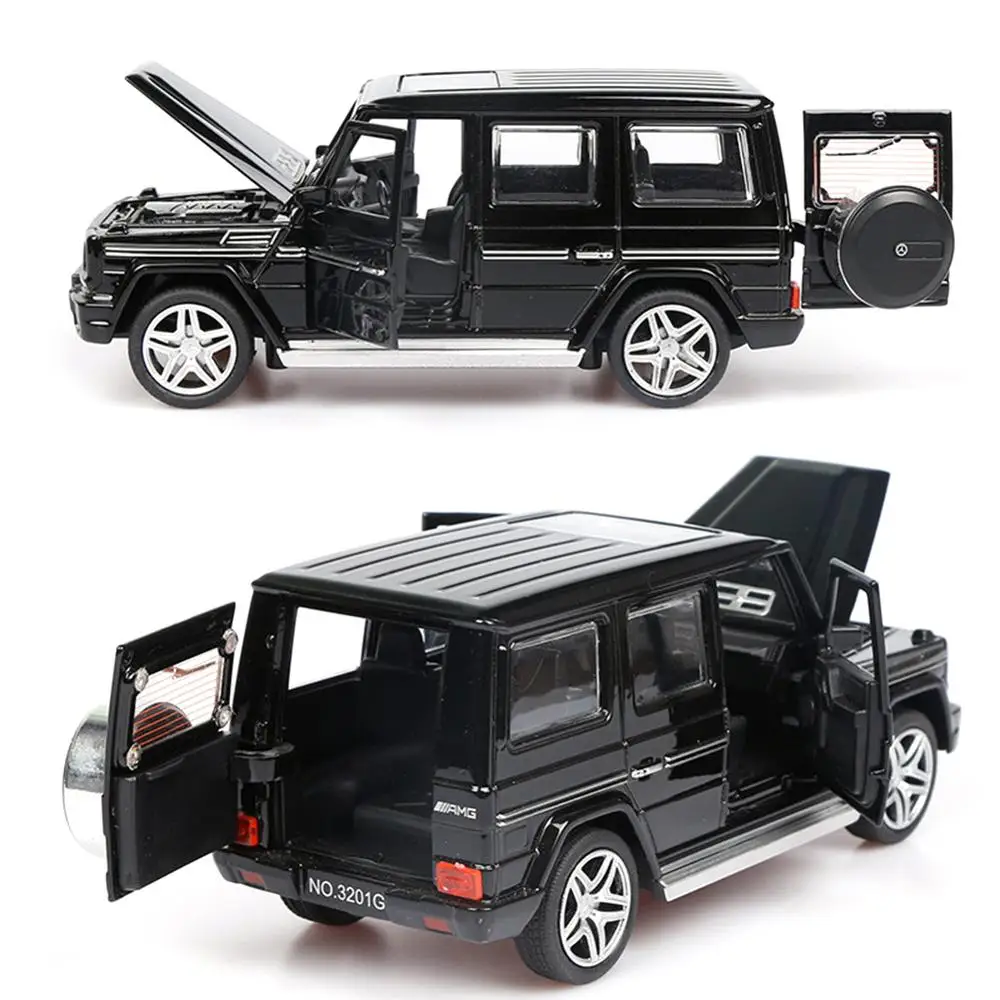 Модель автомобиля из 1:32 сплава, модель автомобиля, игрушечный звуковой светильник, игрушечный автомобиль для G65 SUV AMG, игрушки для мальчиков, детский подарок