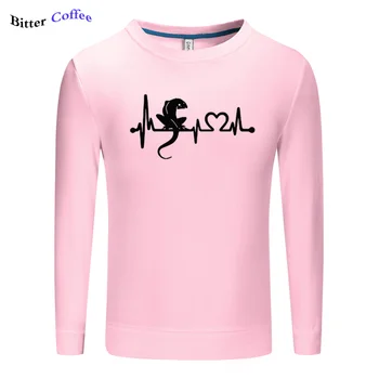 

Animal Lizard Heartbeat Printed Sweatshirt Men Autumn winter Casual Hot Sale Men Hoodies Hip Hop Streetwear Cotton Sweatshirt