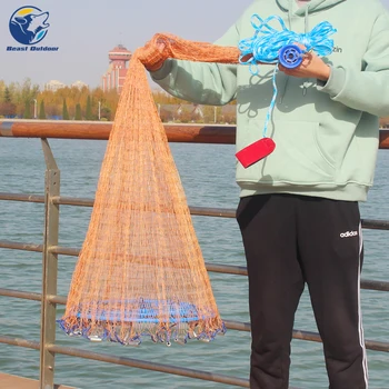

Finefish Cast Net 3--7.2M With Sinker And Without Sinker Outdoor Water Sports Hand Throw Network Small Mesh Fishing Net