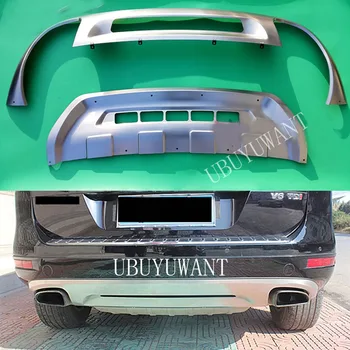 

For Volkswagen Toureg 2016-2017 Rear / Front Protective Panels Stainless Steel Decorative Panels Bumper Protector Body Kit