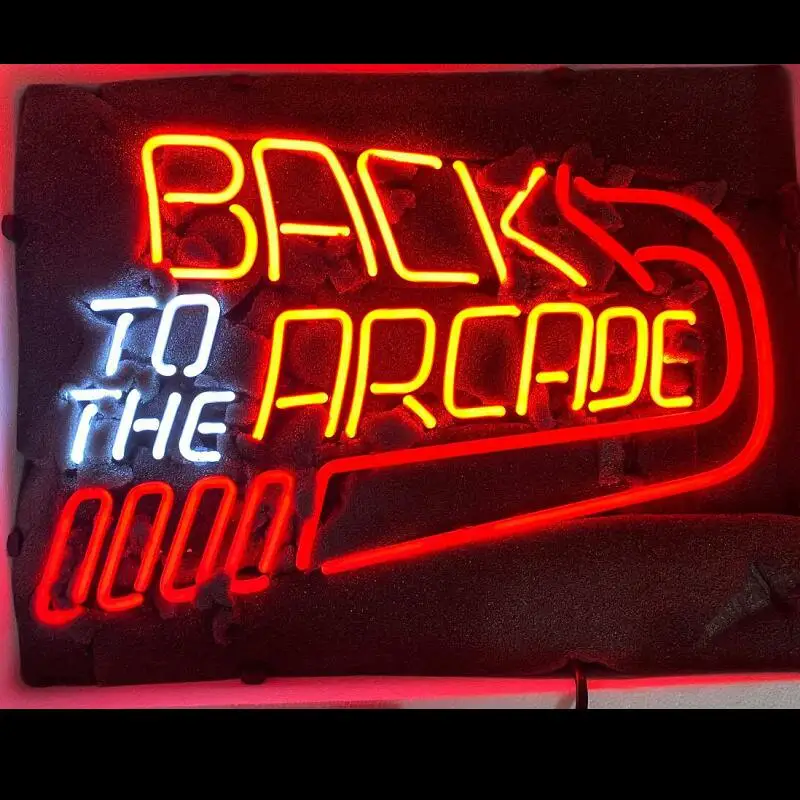 Custom Back To The Arcade Neon Light Sign