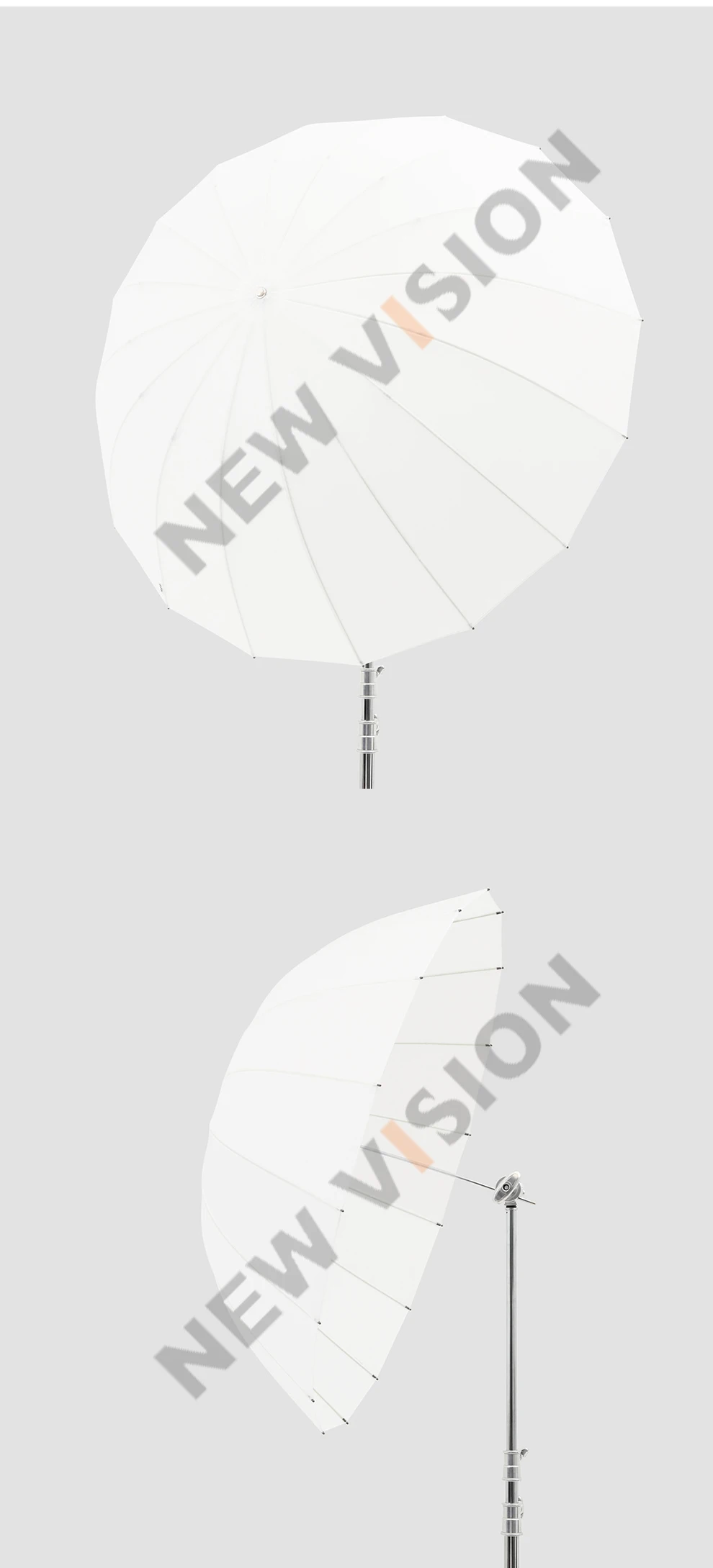 Godox UB 130D 130cm White Parabolic Reflective Transparent Soft Umbrella  Studio Light Umbrella with Black Silver Diffuser Cover|Soft umbrella| -  AliExpress