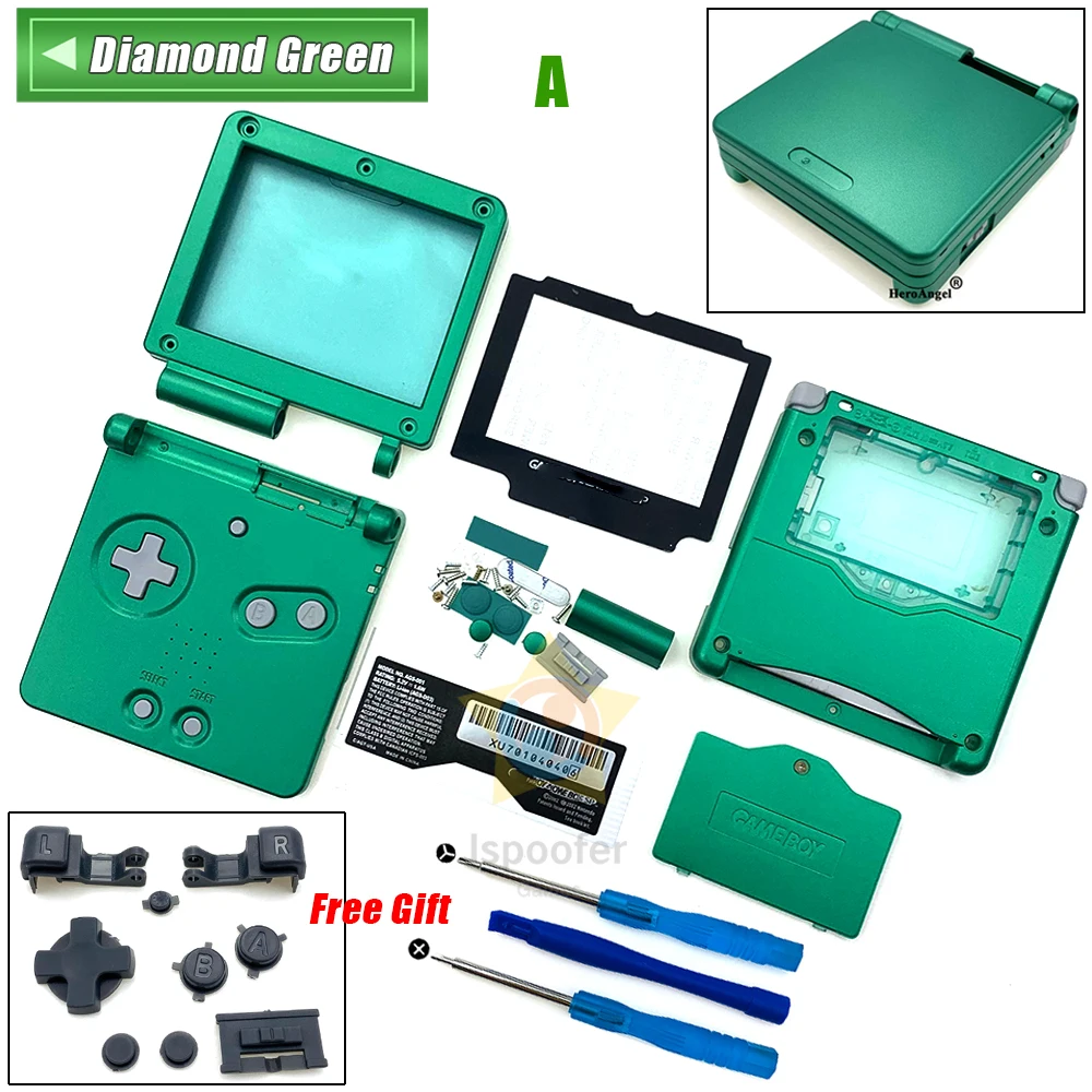 Новый чехол для игровой консоли Nintendo Gameboy Advance SP GBA с инструментами ремонта |