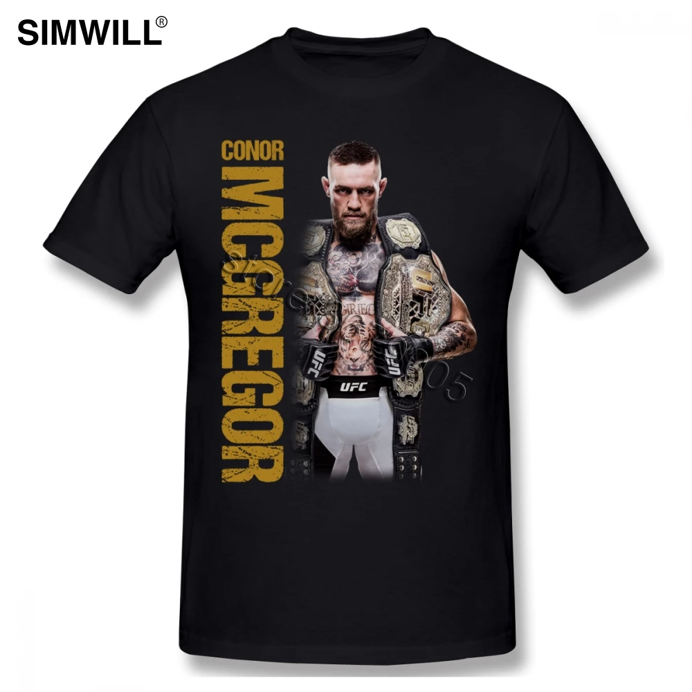 Необычная уникальная мужская футболка Conor Mcgregor повседневные футболки из чистого
