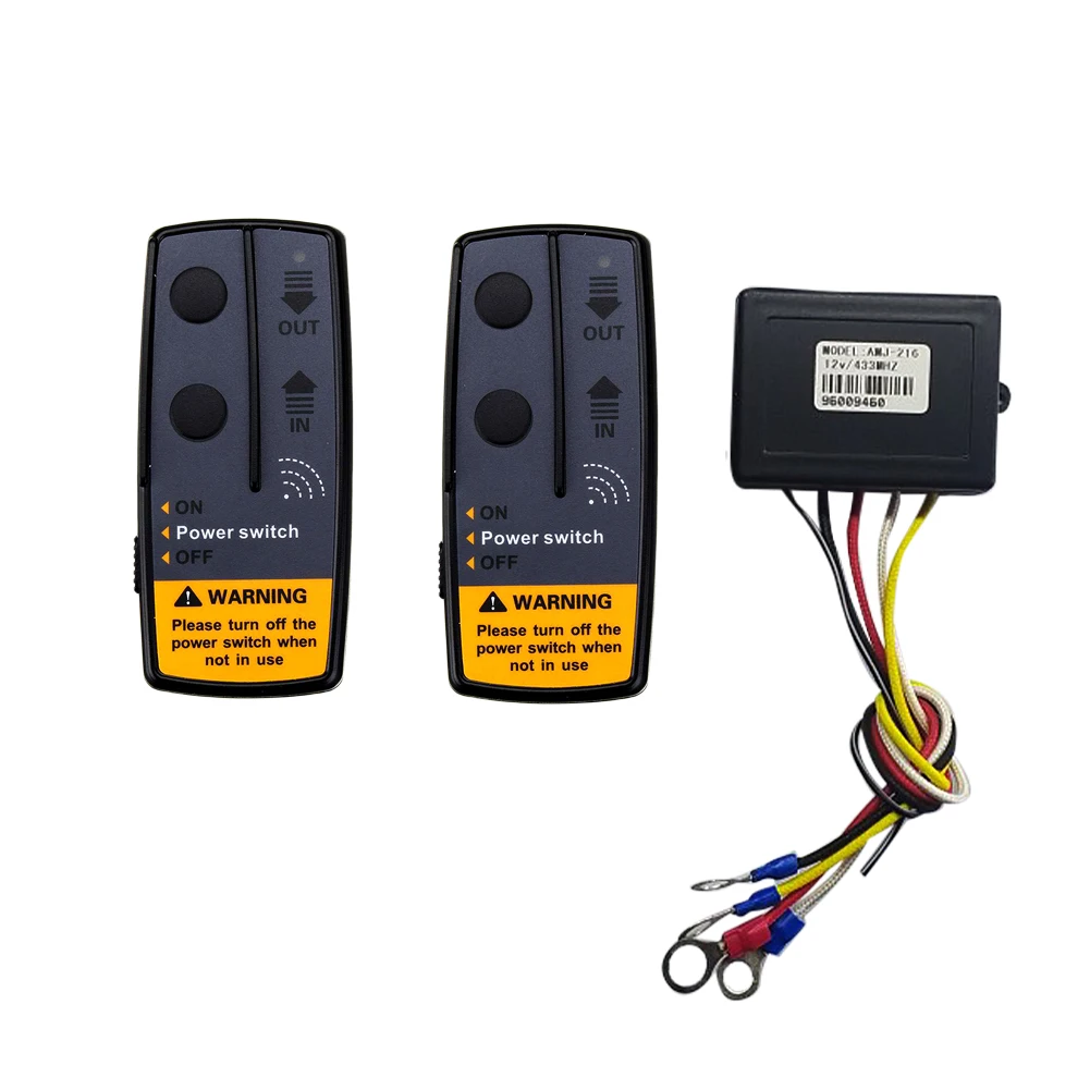 

2.4G 12V 50M Digital Wireless Winches Remote Control Recovery Kit for SUV