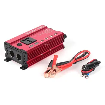 

Portable 650W Power Car Vehicle Inverter with LCD Display 12V-220V Automotive Converter Power Supply with 4 USB Ports