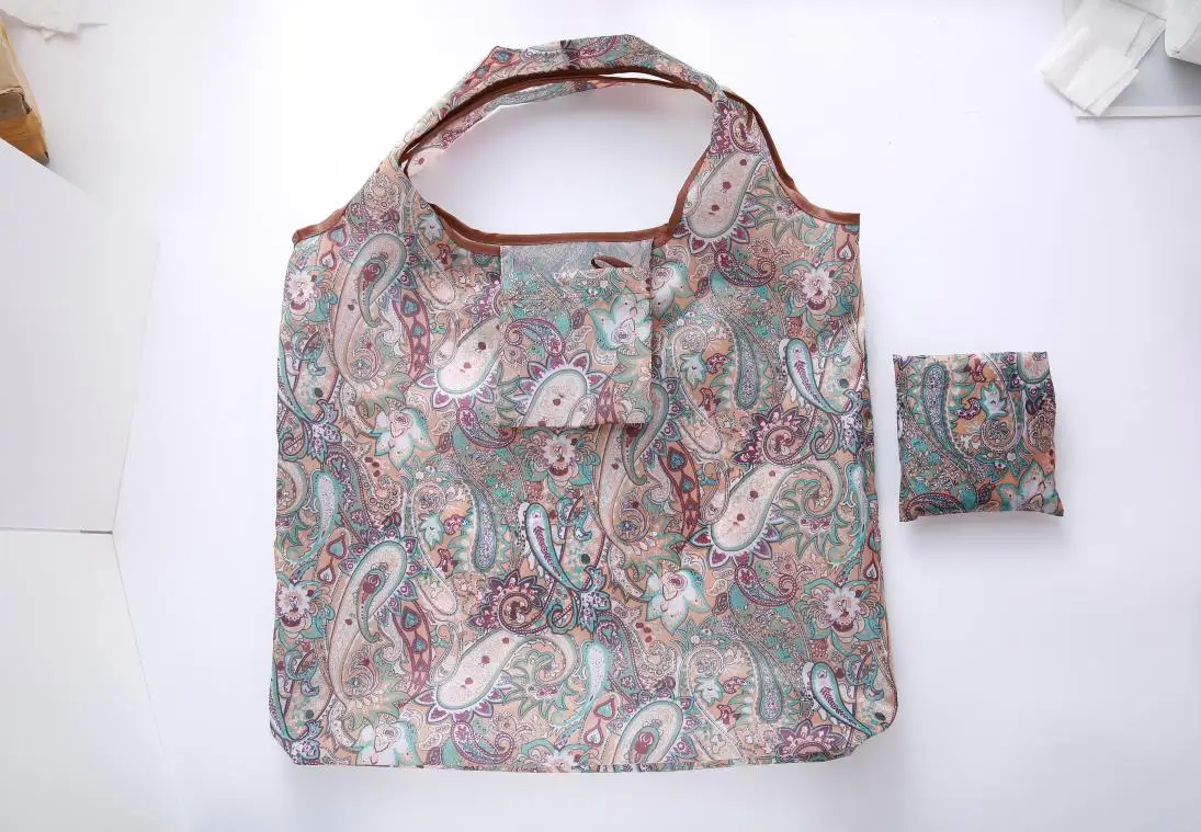 Богемский стиль складные сумки Сумки для хранения зеленая сумка для покупок сумка полиэстер складной мешок новая сумка