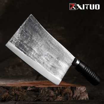 

XITUO Full Tang Hand-Forged Kitchen Chef Knife High-Quality High Carbon Steel Bone Chop Meat Cleaver Kitchen Accessories