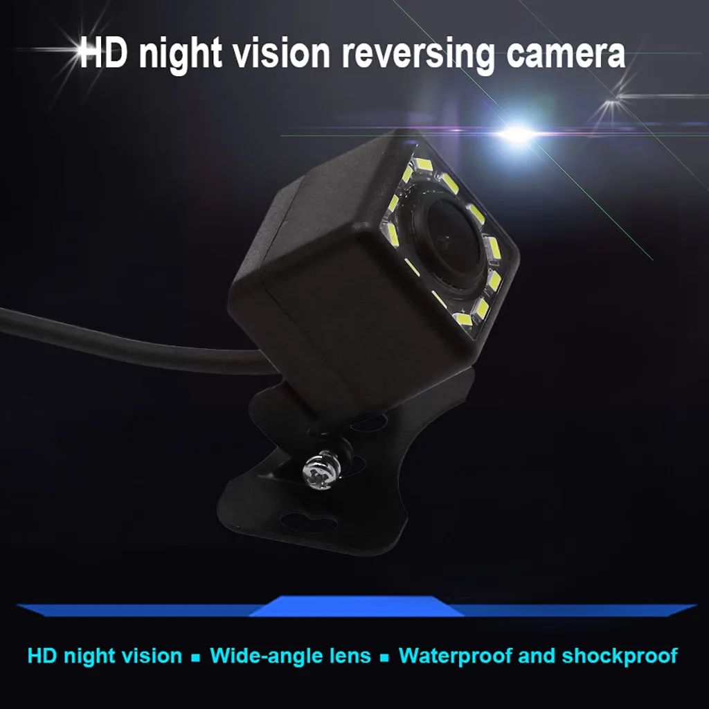 

Weatherproof Car Camera Front Rear View External Night Car Reversing Truck Recorder Camera Reversing Image 12 LED