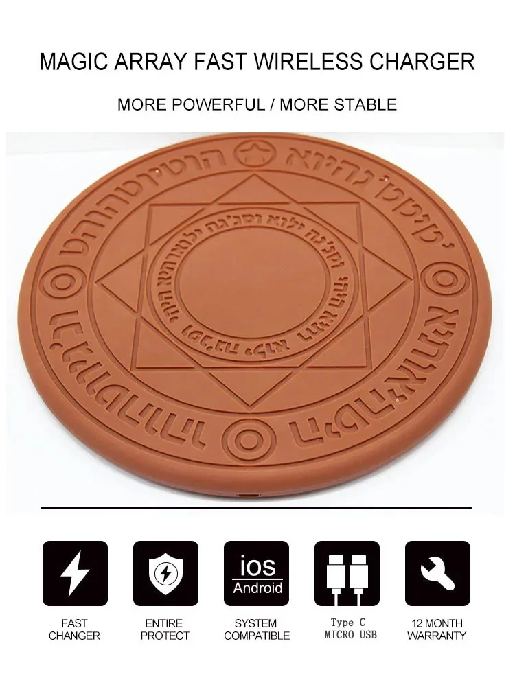 

Smart Phone Magic Array Qi Fast Wireless Charger Magic Wireless Charger In Door 10w Quick Charging