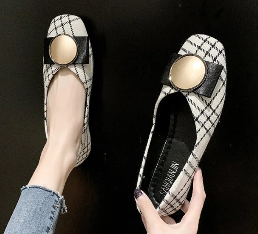 

Breathable Summer Women Flats Shallow Solid Color Shoes Woman Loafers Fashion Sweet Flat Casual Shoes