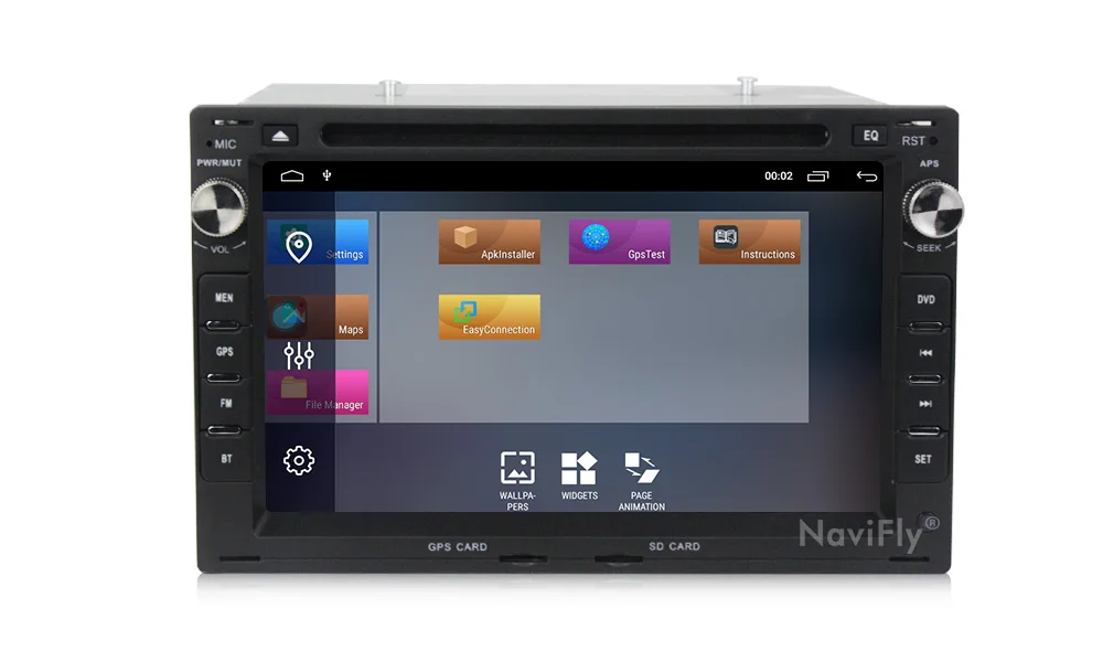 Sale Navifly Android 9.1 car multimedia dvd gps navigator for VWGolf4 T4 Passat B5 Sharan support DAB+ OBD2 BT radio ipod map card SD 15