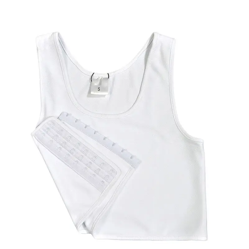 Wrapped chest lining is comfortable and soft Body shaping Breathable Buckle Short Chest Breast Binder Trans Casual Vest Tops tummy control shapewear