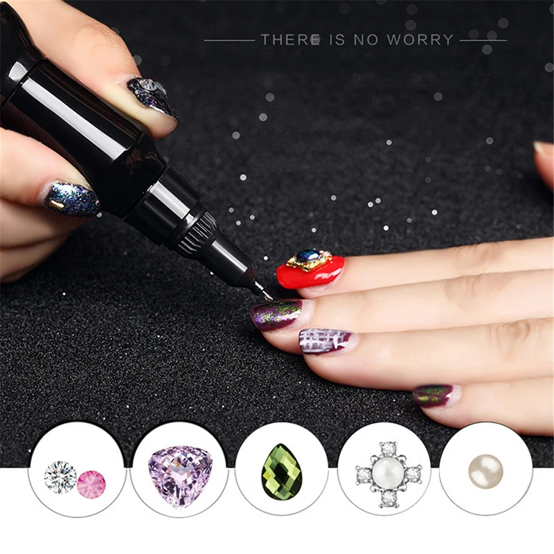 

UV Acrylic Rhinestones Nail Glue Decoration Sticker Manicure Nails Design