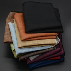 Mouchoir de poche en coton pour hommes, classique, à la mode, carré, accessoires de mariage, serviette à main, écharpe, nouveau 
