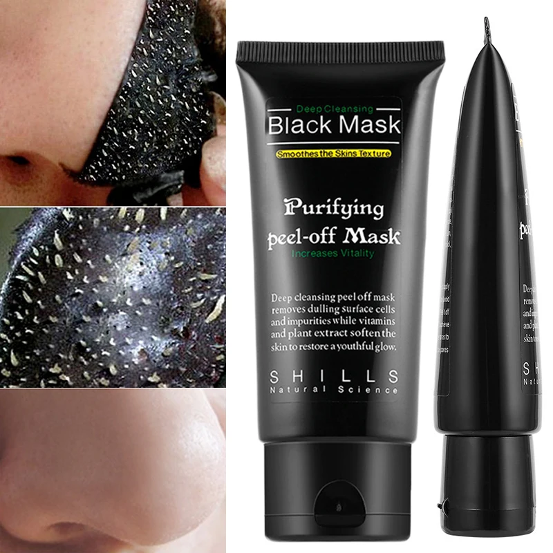 

Blackhead Remover Pore Cream Deep Cleaning Skin Care Peel Off Masks Oil Control Deep Purifying Charcoal Black Mud Mask TSLM2