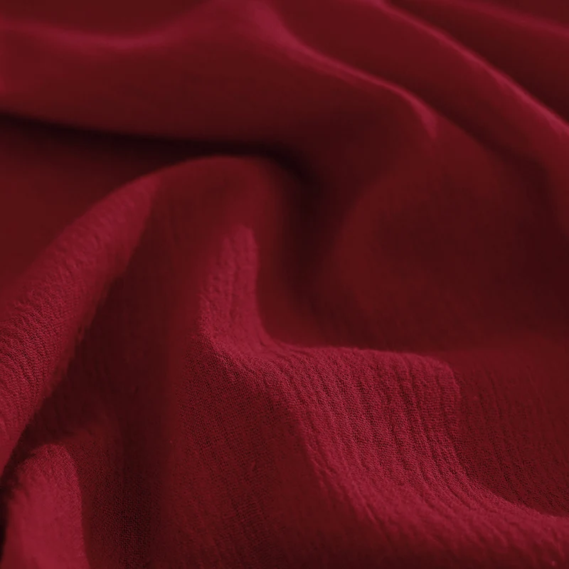 Cotton craft fabric Cotton fabric Craft fabric Fabric material 100 Cotton Fabric Wrinkle Crepe Woven Fabric Breathable For Women Shirt Dress And Scarf