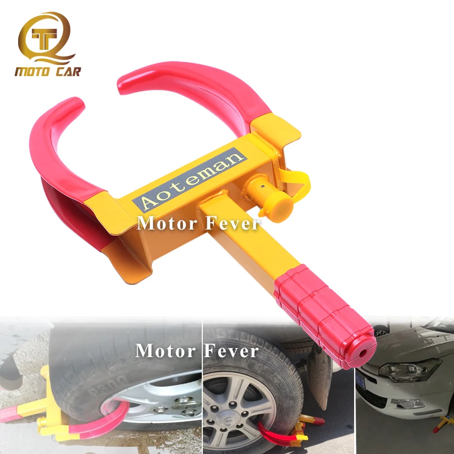 

1pc Universal Car Wheel Lock Anti Theft Clamp Tire Lock Auto Anti-theft for Car Train Truck Security Accessorie Device Lock Key