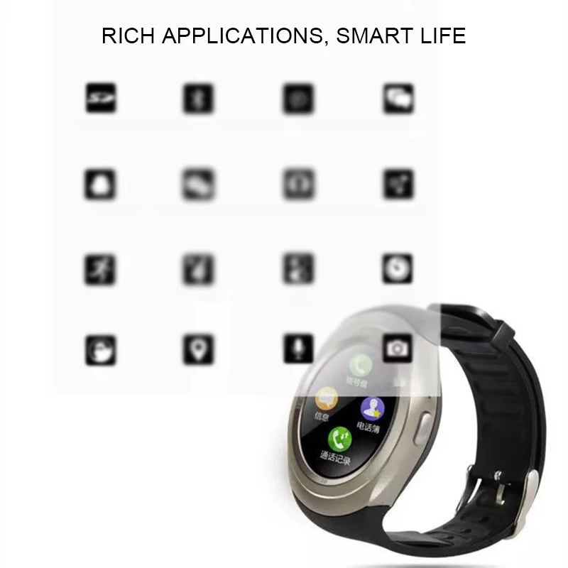 Bluetooth Смарт-часы со слотом для sim-карты Электроника Смарт-часы Шагомер Спорт носимые для устройств 32G Расширение памяти