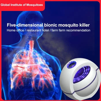 

2020 USB Powered Mosquito Killer Lamp 1m/2m Electric No Noise 360 Insect Killer Bug Mosquito Trap Light For Bedroom Home