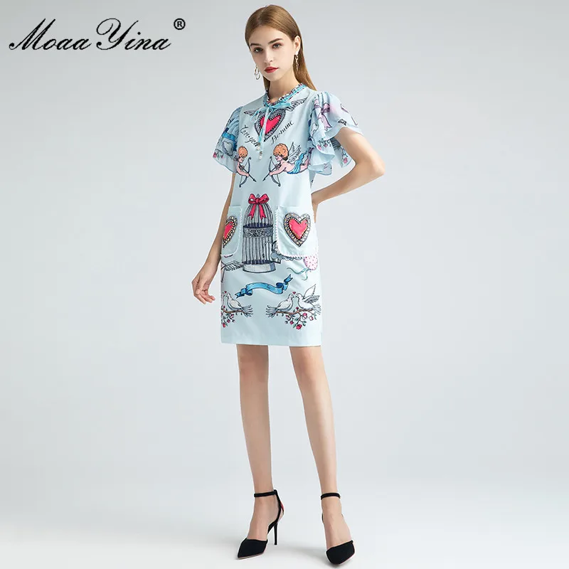 MoaaYina Fashion Designer dress Spring Autumn